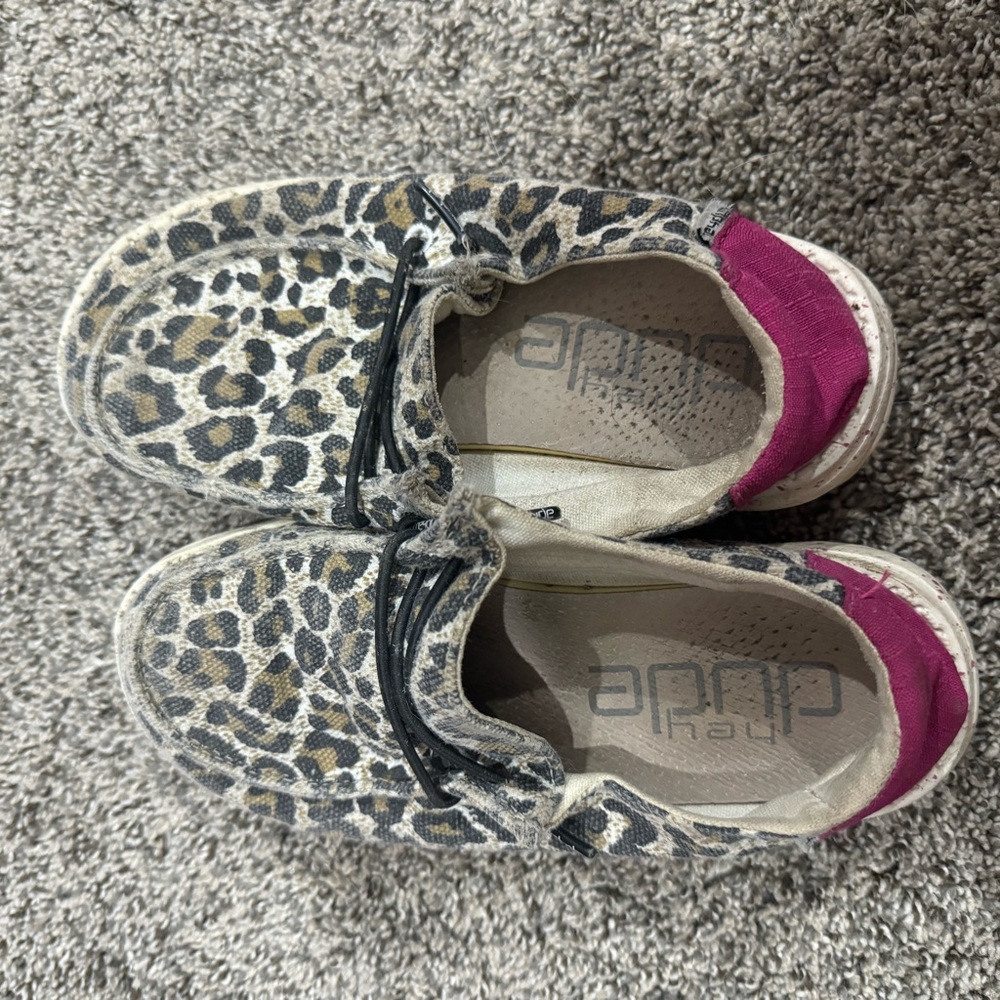 Girls Wendy leopard hey dudes